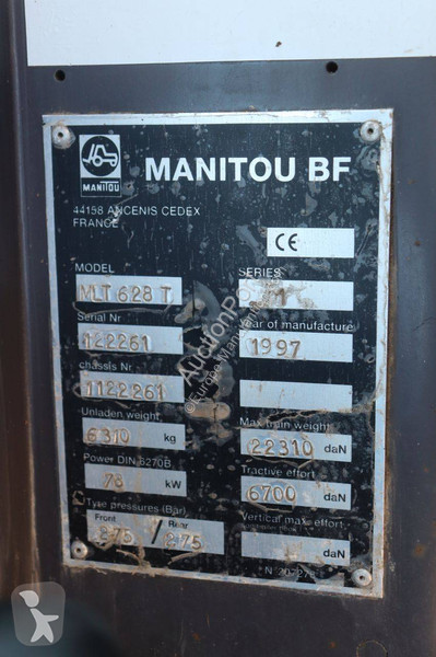 Teleskopický manipulátor Manitou MLT628T