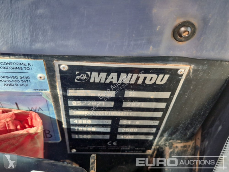 Chariot télescopique Manitou MT625