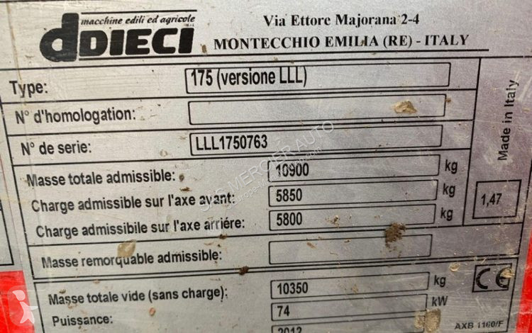 Chariot télescopique Dieci