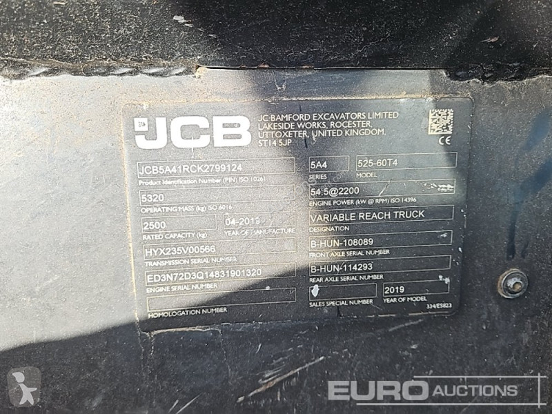 Teleskopický vozík JCB 525-60 Hi Viz