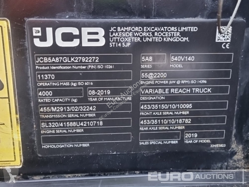 Teleskopický vozík JCB 540-140 Hi Viz
