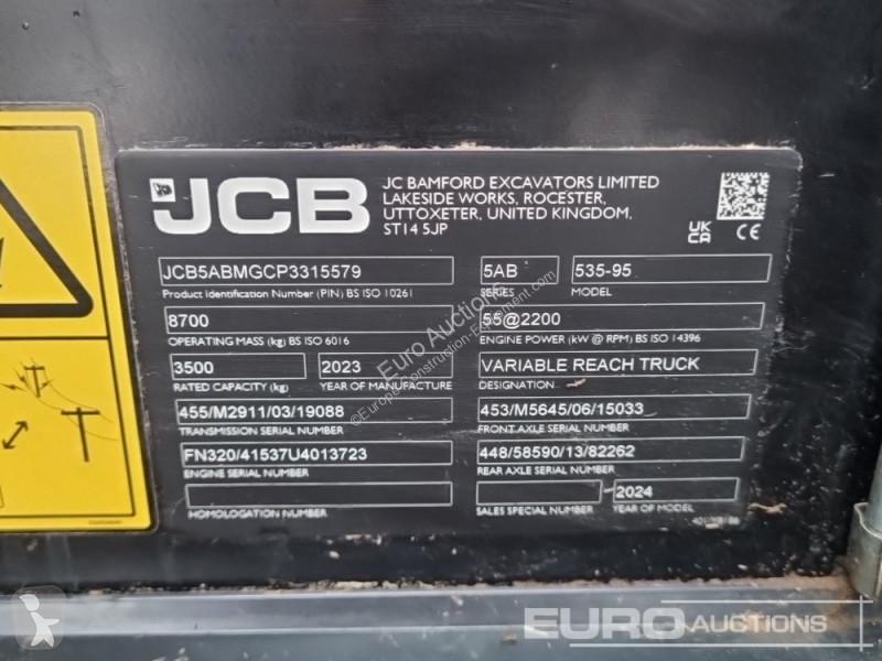 Teleskopisk truck JCB 535-95