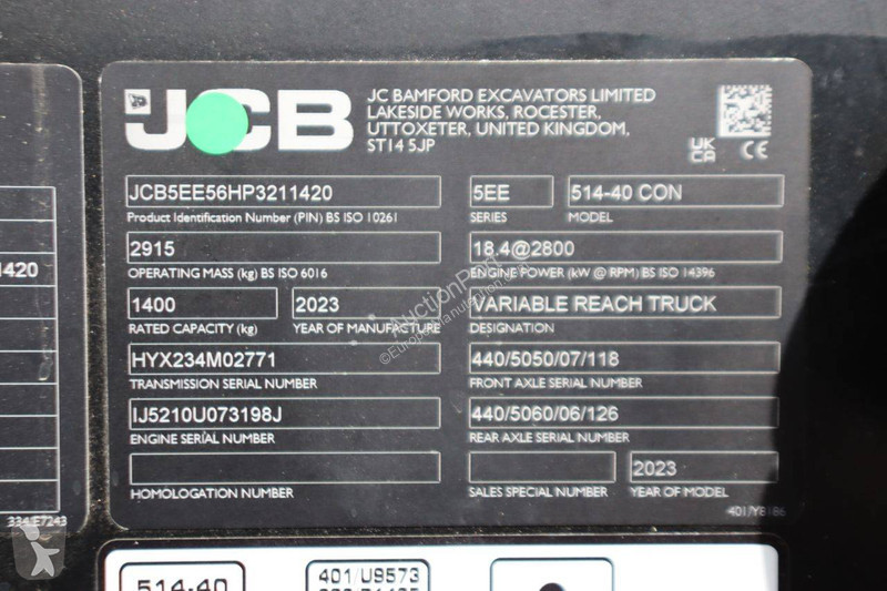 Телескопический погрузчик JCB 514-40 CON