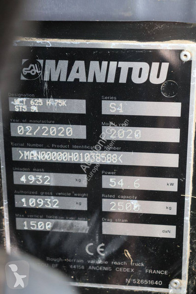 Carretilla telescópica Manitou MLT 625-75 H