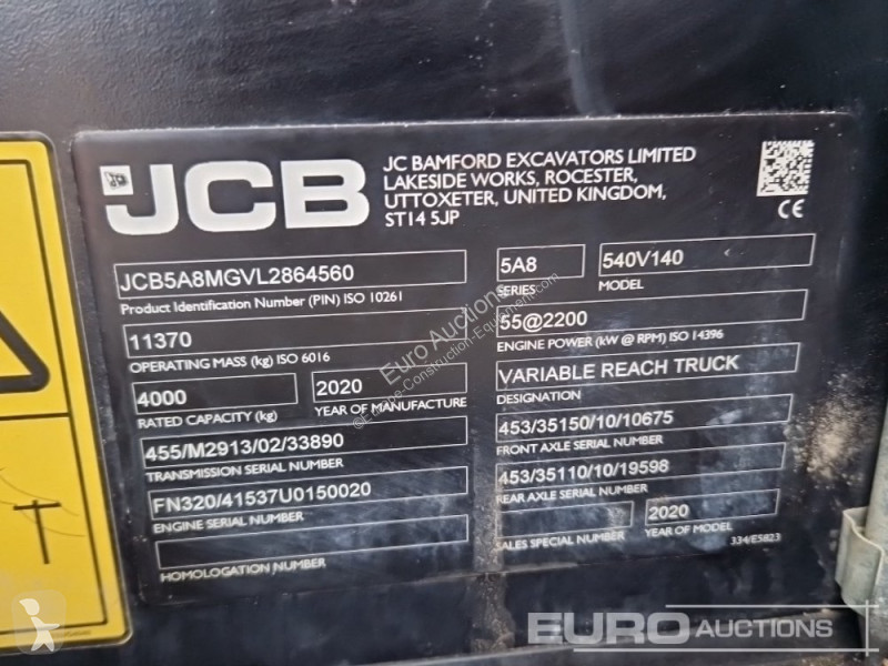 رافعة شوكية تلسكوبية JCB 540-140 Hi Viz