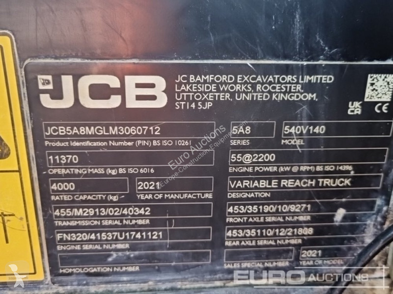 Teleskopický vozík JCB 540-140 Hi Viz