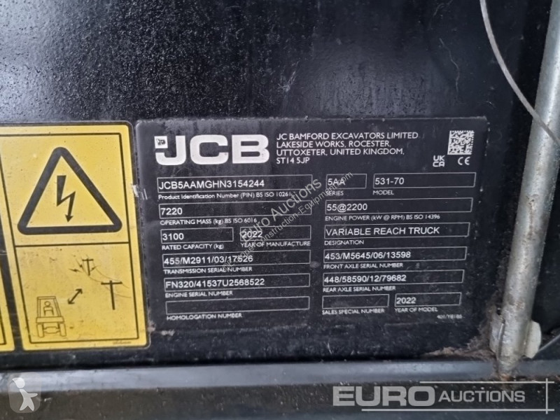 Teleskopický vozík JCB 531-70