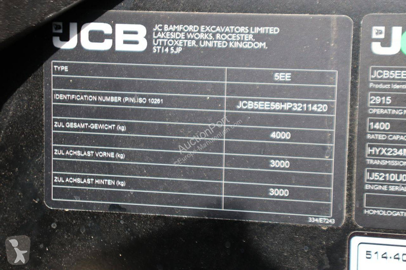 Телескопический погрузчик JCB 514-40 CON