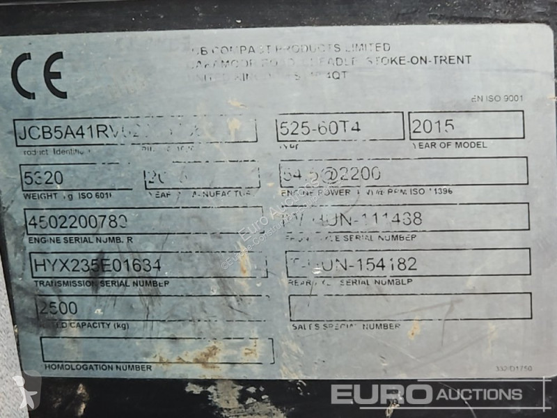 Teleskopický vozík JCB 525-60 Hi Viz