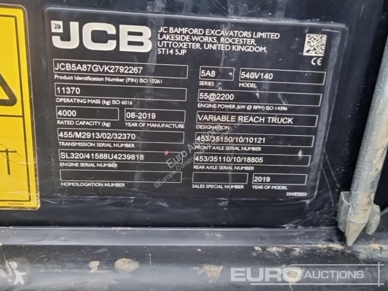 Teleskopický vozík JCB 540-140 Hi Viz