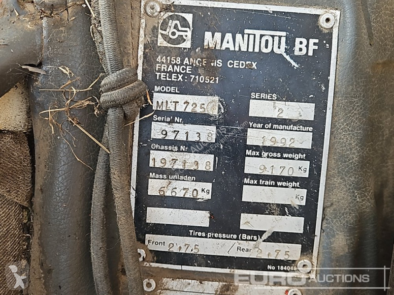 Teleskopický vozík Manitou MLT725