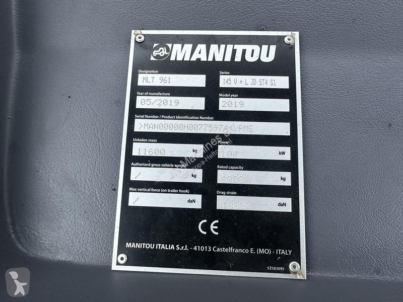 Teleskopický manipulátor Manitou MLT 961-145 V