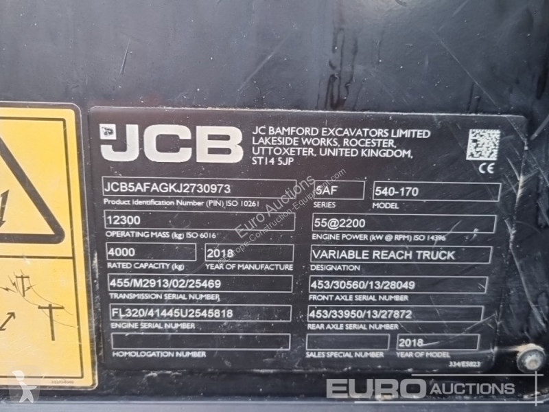 Încărcător telescopic JCB 540-170