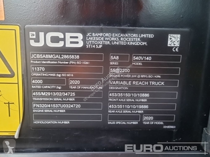 رافعة شوكية تلسكوبية JCB 540-140 Hi Viz