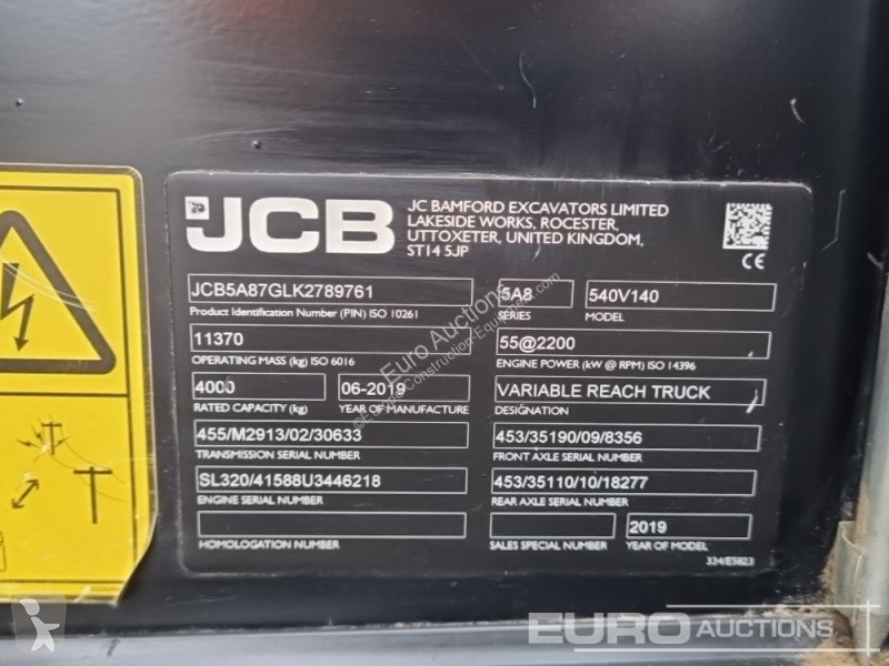 رافعة شوكية تلسكوبية JCB 540-140 Hi Viz