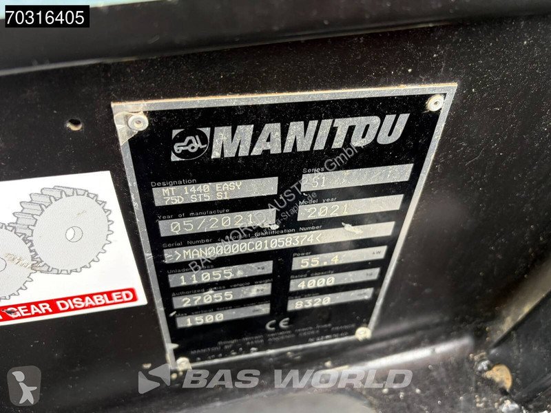 رافعة شوكية تلسكوبية Manitou MT1440 A/C - Sway