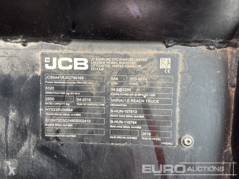 رافعة شوكية تلسكوبية JCB 525-60 Hi Viz