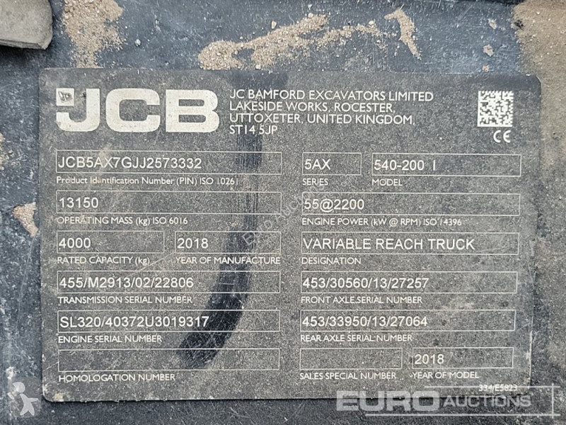 Încărcător telescopic JCB 540-200