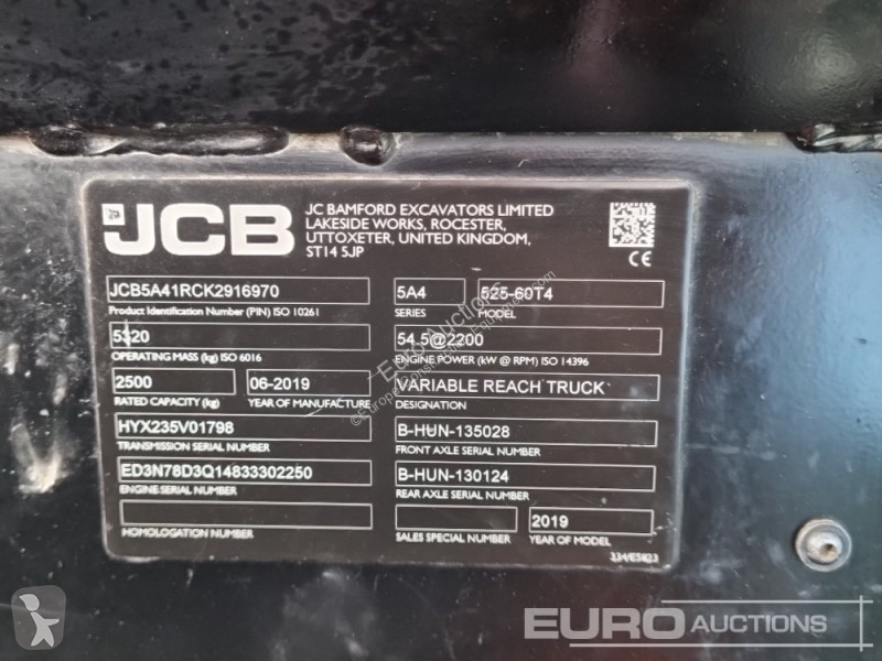 Teleskopický vozík JCB 525-60 Hi Viz