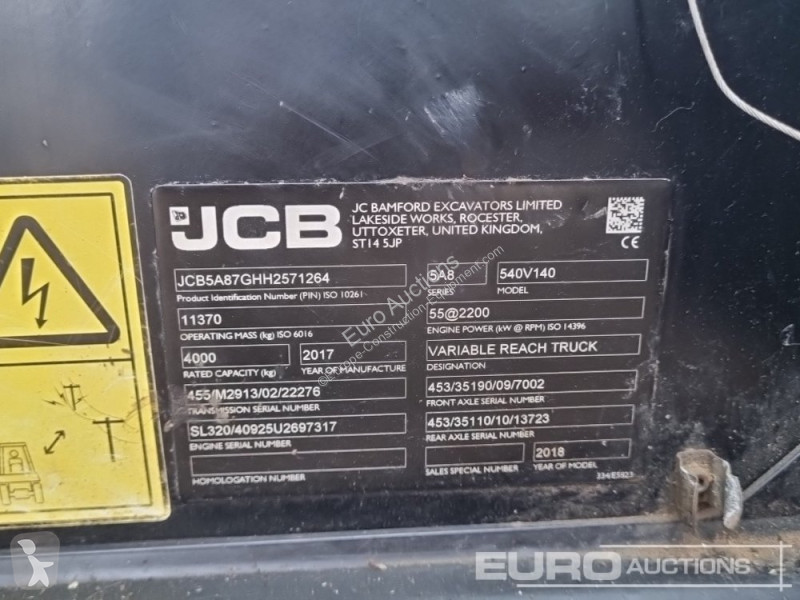 Teleskopický vozík JCB 540-140 Hi Viz