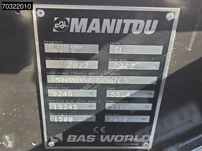 Carretilla telescópica Manitou MT1335 MT1335 Sway