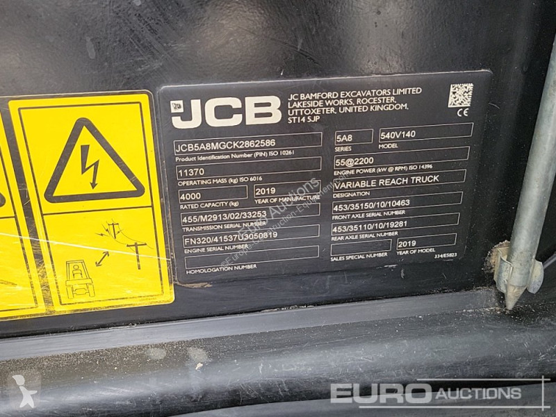 Încărcător telescopic JCB 540-140 Hi Viz