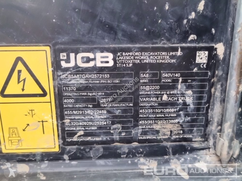 Teleskopický vozík JCB 540-140 Hi Viz