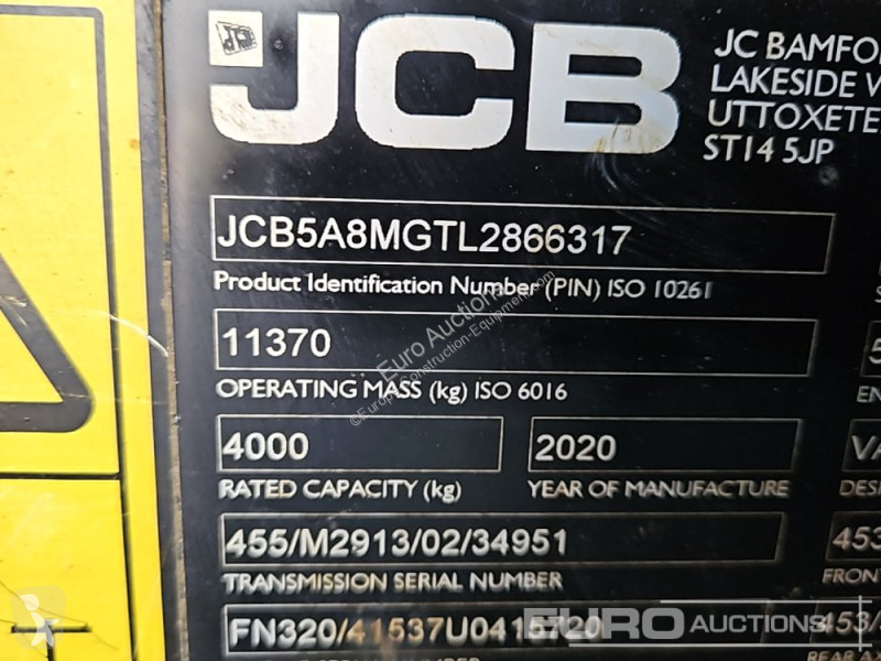 Chariot télescopique JCB 540-140 Hi Viz
