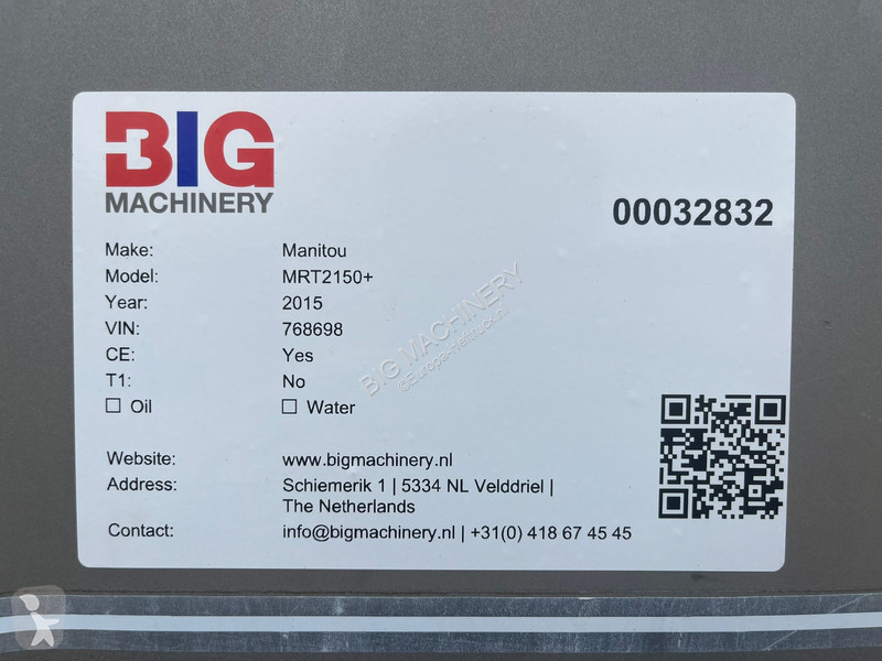 رافعة شوكية تلسكوبية Manitou MRT2150+ plus...