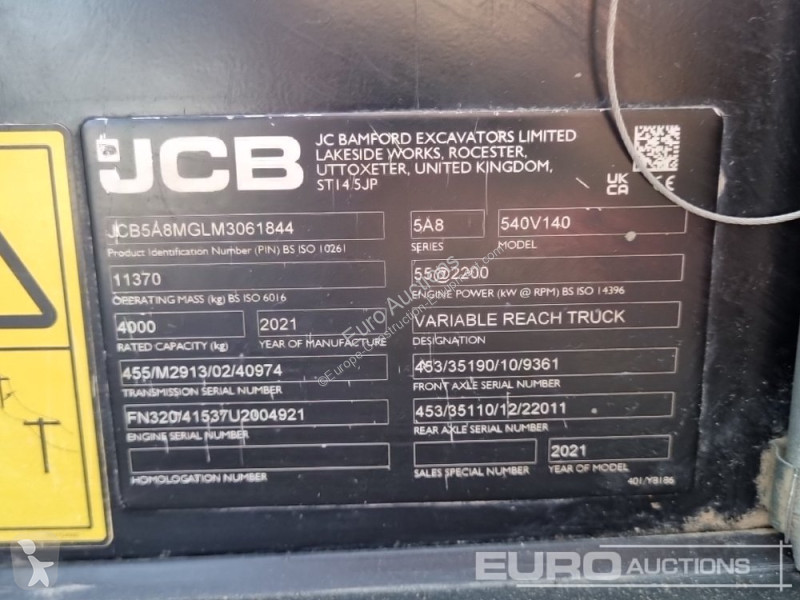 Sollevatori telescopici JCB 540-140 Hi Viz