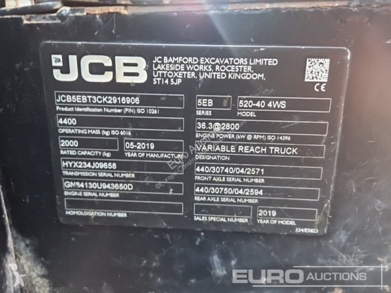 Chariot télescopique JCB 520-40