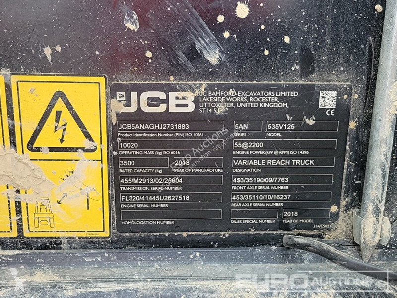 Încărcător telescopic JCB 535-125 Hi Viz
