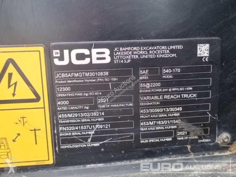 Teleskopický vozík JCB 540-170