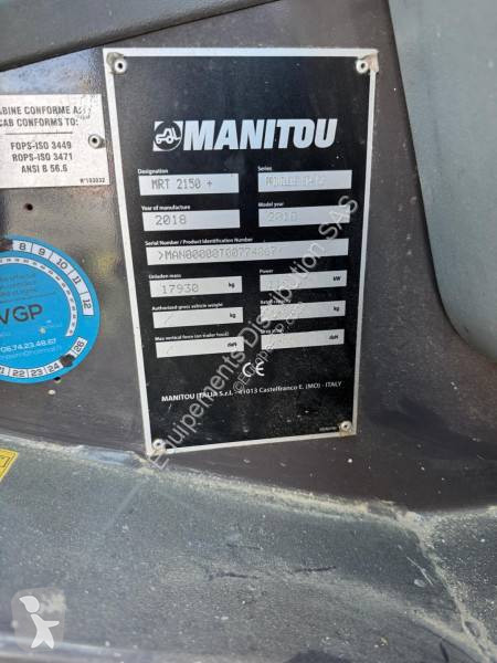 Încărcător telescopic Manitou Mrt 2150