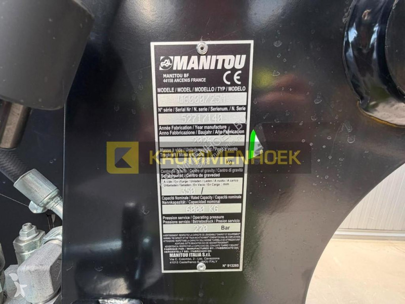 Verreiker Manitou W6000 Winch 6 tons