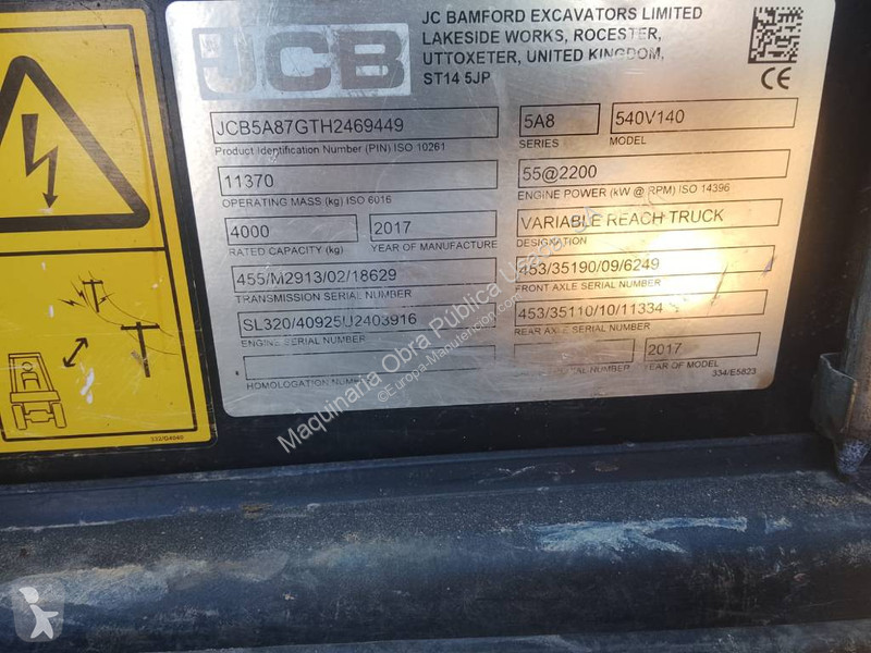 Teleszkópos targonca JCB