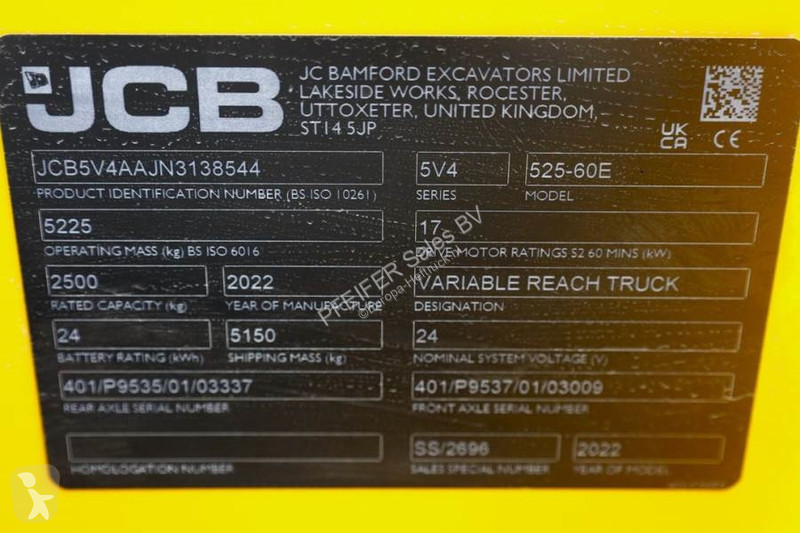 Încărcător telescopic JCB 525-60E Guarantee!...