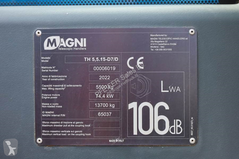 Încărcător telescopic Magni 5,5.15-D7/D Diesel,...