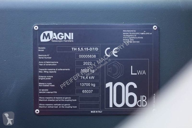 Încărcător telescopic Magni - 5,5.15-D7/D...