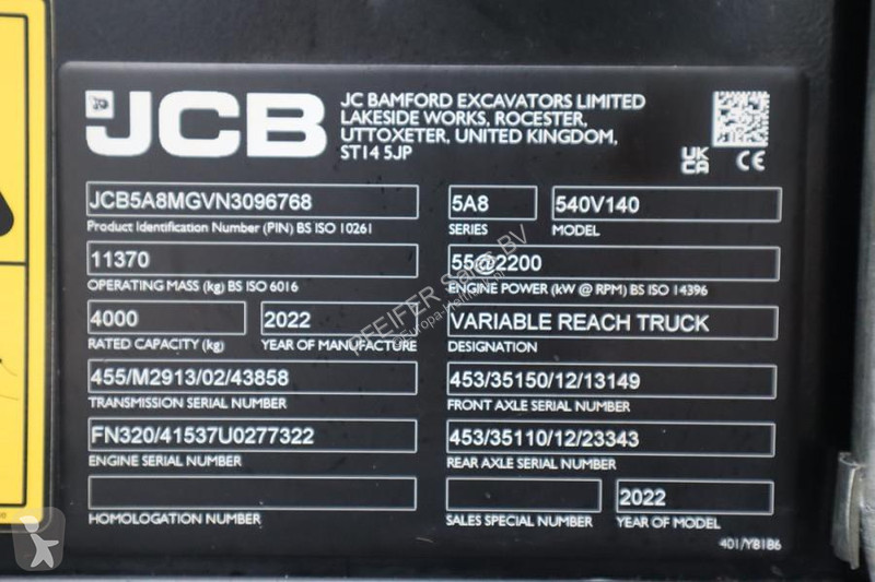 رافعة شوكية تلسكوبية JCB HI VIZ Diesel Stage V,...