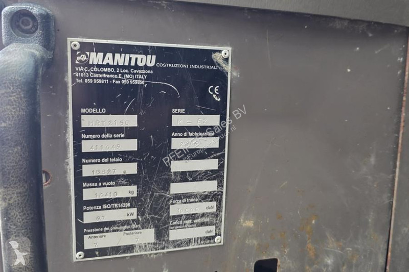 Teleskopický manipulátor Manitou MRT2150 As-Is,...