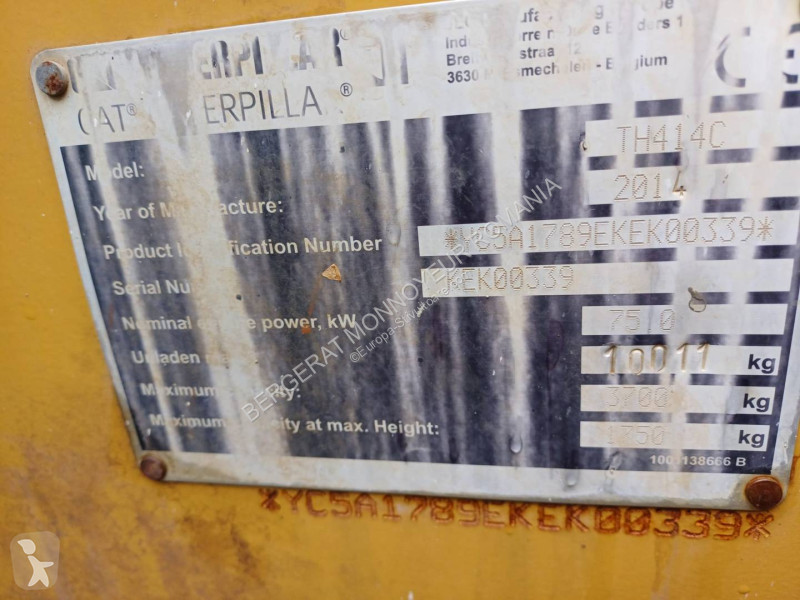 رافعة شوكية تلسكوبية Caterpillar TH414C