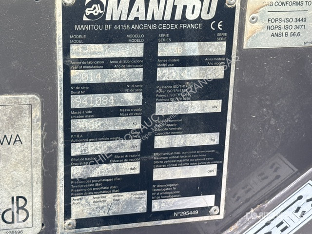 Teleszkópos targonca Manitou  MT1335