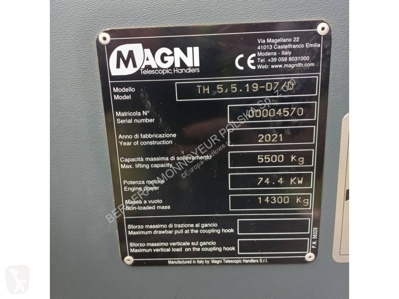 伸缩臂叉车 Magni 5,5.19-D7/D