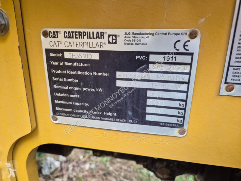 Încărcător telescopic Caterpillar TH3510D