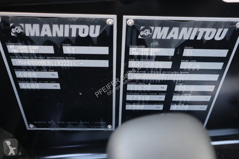Teleskopický vozík Manitou Easy 75D ST5 S1...