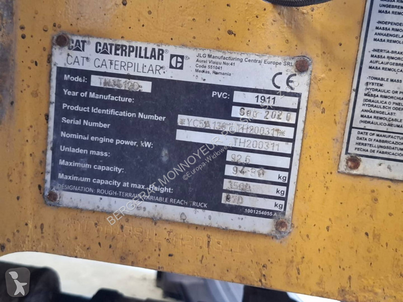 Teleskopický vozík Caterpillar TH3510D