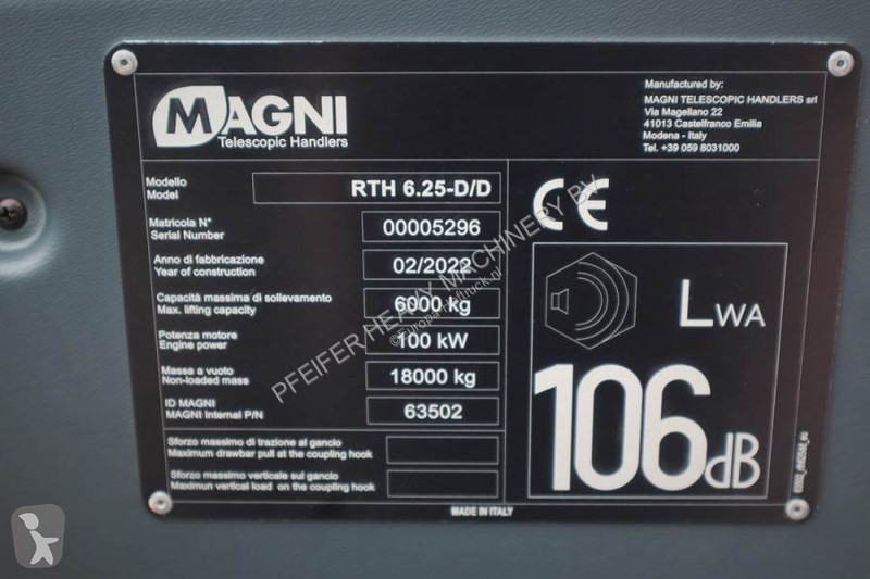 Încărcător telescopic Magni 6.25 Valid...