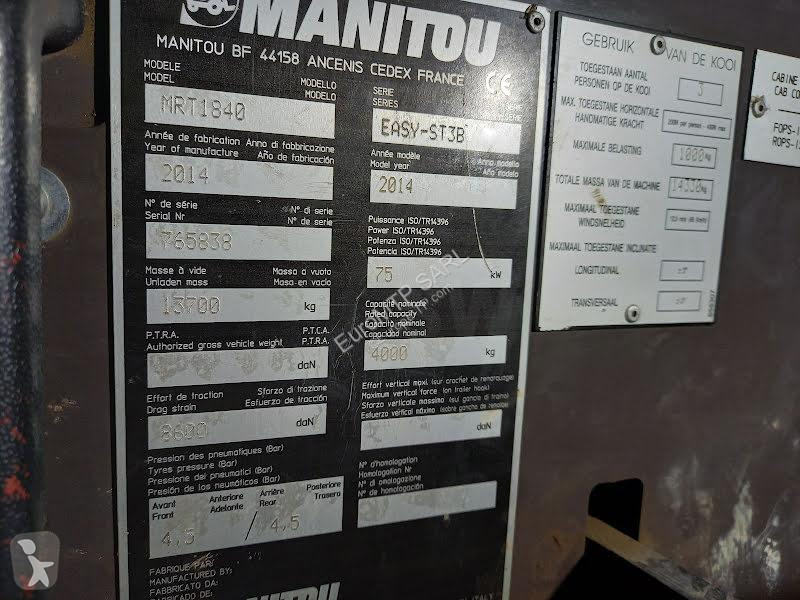 رافعة شوكية تلسكوبية Manitou