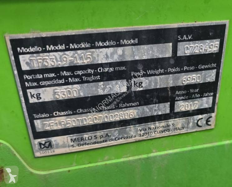 رافعة شوكية تلسكوبية Merlo TF33.9-115
